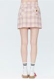 ロマンティッククラウン(ROMANTIC CROWN) TARTAN CHECK WRAP SKIRT_PINK