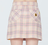 ロマンティッククラウン(ROMANTIC CROWN) TARTAN CHECK WRAP SKIRT_PINK