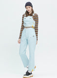 ロマンティッククラウン(ROMANTIC CROWN) GNAC OVERALL VEST_SKY BLUE