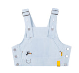 ロマンティッククラウン(ROMANTIC CROWN) GNAC OVERALL VEST_SKY BLUE