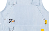 ロマンティッククラウン(ROMANTIC CROWN) GNAC OVERALL VEST_SKY BLUE