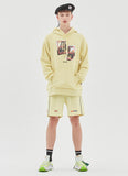 ベドインベド(BADINBAD) GALLERY LOGO HOOD_LIME YELLOW