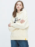 ロマンティッククラウン(ROMANTIC CROWN) GNAC ROLLING LOGO HOODIE_OATMEAL