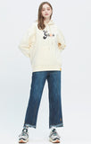 ロマンティッククラウン(ROMANTIC CROWN) GNAC ROLLING LOGO HOODIE_OATMEAL