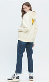ロマンティッククラウン(ROMANTIC CROWN) GNAC ROLLING LOGO HOODIE_OATMEAL