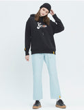 ロマンティッククラウン(ROMANTIC CROWN) GNAC ROLLING LOGO HOODIE_BLACK