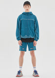 ベドインベド(BADINBAD) BIB BACK POCKET TRACK JACKET_BLUE GREEN