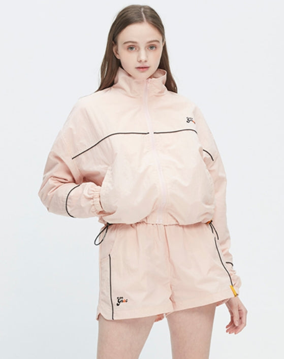 ロマンティッククラウン(ROMANTIC CROWN) GNAC PIPING WINDBREAKER_PINK