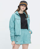 ロマンティッククラウン(ROMANTIC CROWN) GNAC PIPING WINDBREAKER_LIGHT BLUE