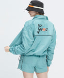 ロマンティッククラウン(ROMANTIC CROWN) GNAC PIPING WINDBREAKER_LIGHT BLUE