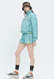 ロマンティッククラウン(ROMANTIC CROWN) GNAC PIPING WINDBREAKER_LIGHT BLUE