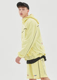 ベドインベド(BADINBAD) BIB BACK POCKET TRACK JACKET_LIME YELLOW