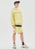 ベドインベド(BADINBAD) BIB BACK POCKET TRACK JACKET_LIME YELLOW