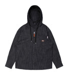 ベドインベド(BADINBAD) DENIM HOOD SHIRT_BLACK