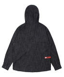 ベドインベド(BADINBAD) DENIM HOOD SHIRT_BLACK