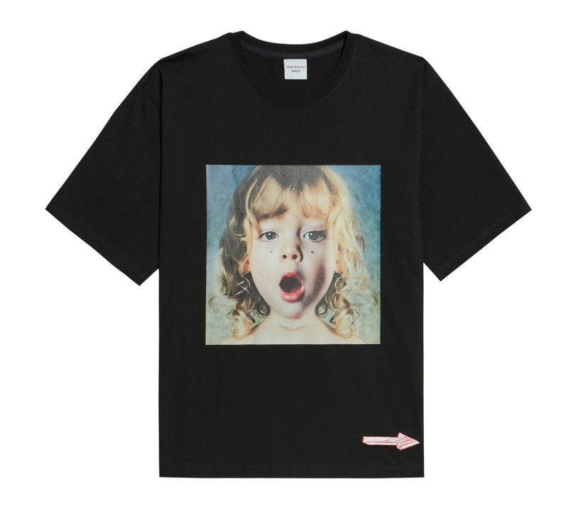 アクメドラビ(acme' de la vie) ADLV BABY FACE SHORT SLEEVE T-SHIRT BLACK JEWELRY