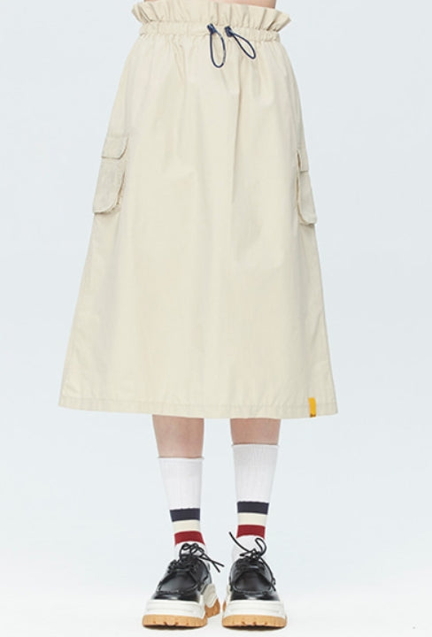 ロマンティッククラウン(ROMANTIC CROWN)GNAC EASY BANDING SKIRT_BEIGE