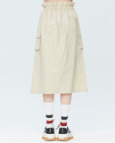 ロマンティッククラウン(ROMANTIC CROWN)GNAC EASY BANDING SKIRT_BEIGE