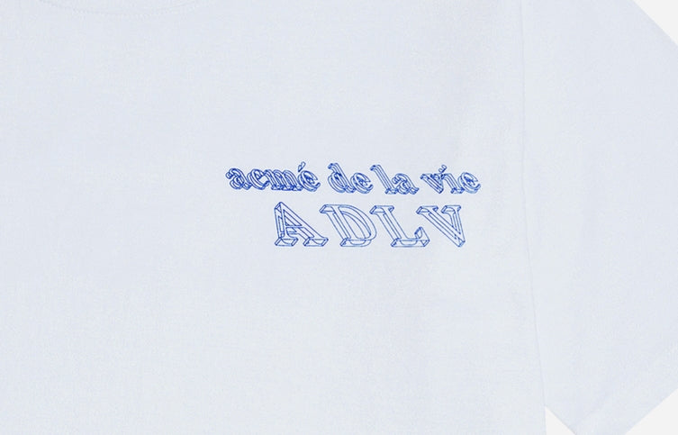 アクメドラビ(acme' de la vie) ADLV 3D SHORT SLEEVE T-SHIRT WHITE