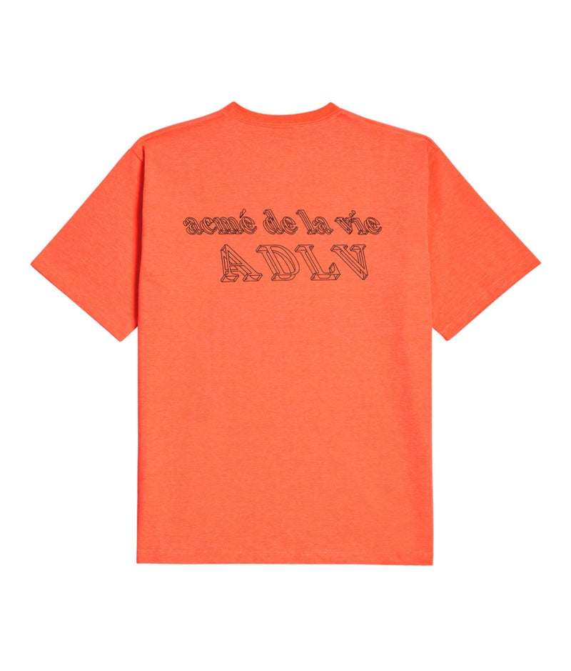 アクメドラビ(acme' de la vie) ADLV 3D SHORT SLEEVE T-SHIRT NEON ORANGE