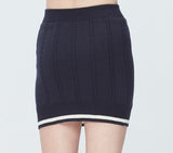 ロマンティッククラウン(ROMANTIC CROWN)CABLE KNIT SKIRT_NAVY