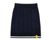 ロマンティッククラウン(ROMANTIC CROWN)CABLE KNIT SKIRT_NAVY