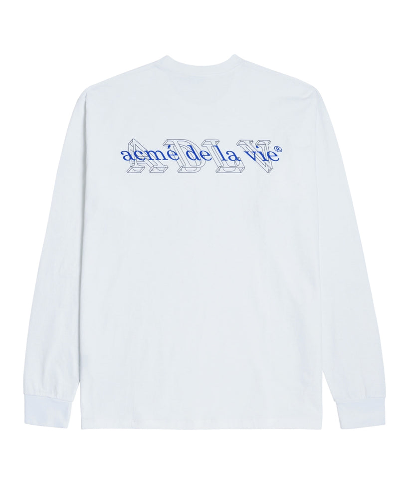 アクメドラビ(acme' de la vie) ADLV 3D LONG SLEEVE T-SHIRT WHITE