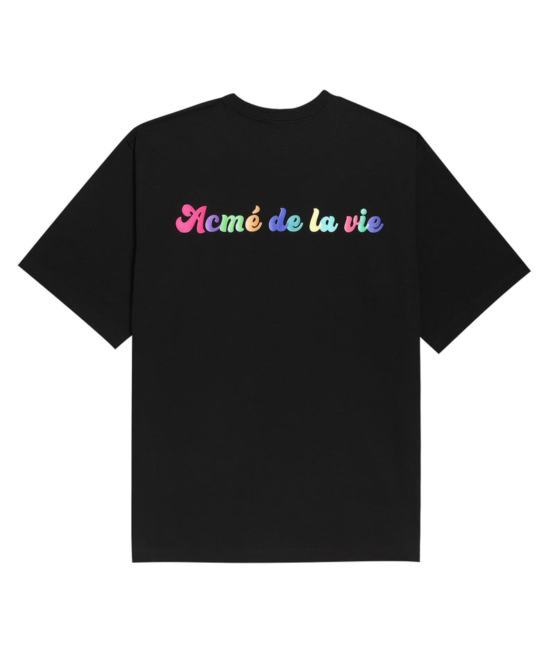 アクメドラビ(acme' de la vie) ADLV BABY FACE SHORT SLEEVE BLACK MINI YAWN