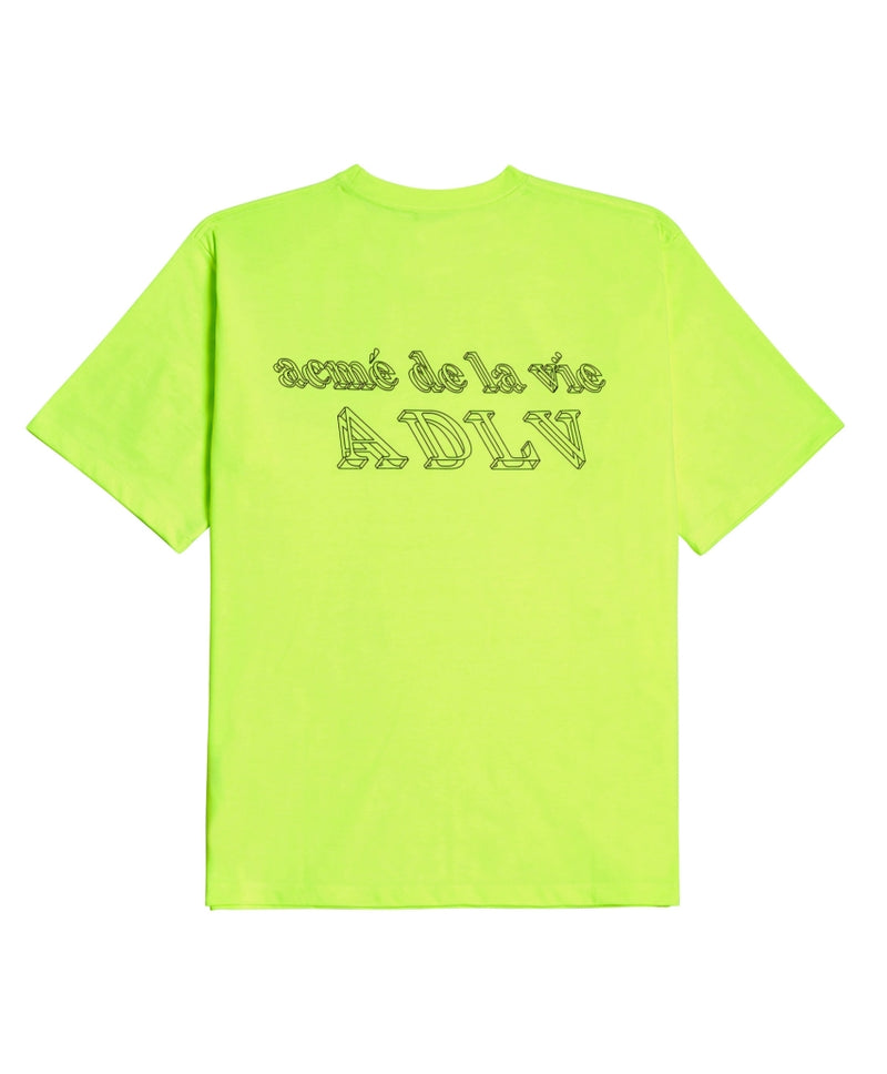 アクメドラビ(acme' de la vie) ADLV 3D SHORT SLEEVE T-SHIRT NEON YELLOW