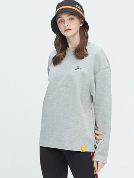 ロマンティッククラウン(ROMANTIC CROWN) GNAC ROLLING LOGO SLEEVE_GREY