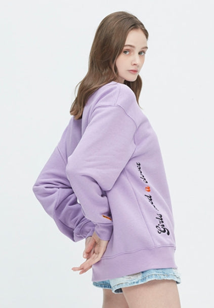 ロマンティッククラウン(ROMANTIC CROWN)  GNAC ROLLING LOGO SWEATSHIRT_PURPLE