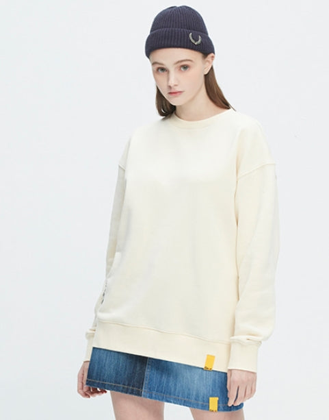ロマンティッククラウン(ROMANTIC CROWN)  GNAC ROLLING LOGO SWEATSHIRT_OATMEAL