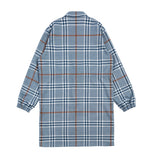 ロマンティッククラウン(ROMANTIC CROWN)GNAC TARTAN CHECK DRESS_LIGHT BLUE