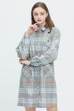 ロマンティッククラウン(ROMANTIC CROWN)GNAC TARTAN CHECK DRESS_GREY