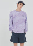 ロマンティッククラウン(ROMANTIC CROWN) TIE DYE LOGO SWEAT SHIRT_PURPLE