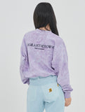 ロマンティッククラウン(ROMANTIC CROWN) TIE DYE LOGO SWEAT SHIRT_PURPLE