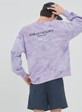 ロマンティッククラウン(ROMANTIC CROWN) TIE DYE LOGO SWEAT SHIRT_PURPLE
