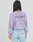 ロマンティッククラウン(ROMANTIC CROWN) TIE DYE LOGO SWEAT SHIRT_PURPLE