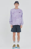ロマンティッククラウン(ROMANTIC CROWN) TIE DYE LOGO SWEAT SHIRT_PURPLE
