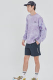 ロマンティッククラウン(ROMANTIC CROWN) TIE DYE LOGO SWEAT SHIRT_PURPLE