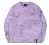 ロマンティッククラウン(ROMANTIC CROWN) TIE DYE LOGO SWEAT SHIRT_PURPLE