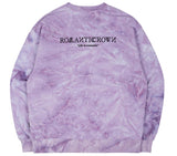 ロマンティッククラウン(ROMANTIC CROWN) TIE DYE LOGO SWEAT SHIRT_PURPLE