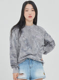 ロマンティッククラウン(ROMANTIC CROWN) TIE DYE LOGO SWEAT SHIRT_GREY