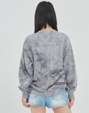 ロマンティッククラウン(ROMANTIC CROWN) TIE DYE LOGO SWEAT SHIRT_GREY
