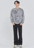 ロマンティッククラウン(ROMANTIC CROWN) TIE DYE LOGO SWEAT SHIRT_GREY