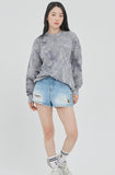 ロマンティッククラウン(ROMANTIC CROWN) TIE DYE LOGO SWEAT SHIRT_GREY