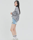 ロマンティッククラウン(ROMANTIC CROWN) TIE DYE LOGO SWEAT SHIRT_GREY