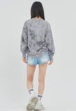 ロマンティッククラウン(ROMANTIC CROWN) TIE DYE LOGO SWEAT SHIRT_GREY