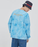 ロマンティッククラウン(ROMANTIC CROWN) TIE DYE LOGO SWEAT SHIRT_BLUE