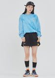 ロマンティッククラウン(ROMANTIC CROWN) TIE DYE LOGO SWEAT SHIRT_BLUE